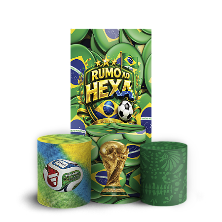 Capas Faixa Lateral e Trio Cilindro Sublimado Vest Facil - Copa Do Mundo