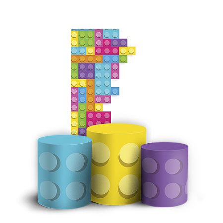 Capas Faixa Lateral e Trio Cilindro Sublimado Vest Facil - Lego