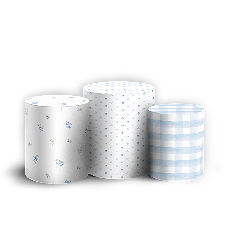 Capas Trio Cilindro Sublimado Vest Facil - Pascoa