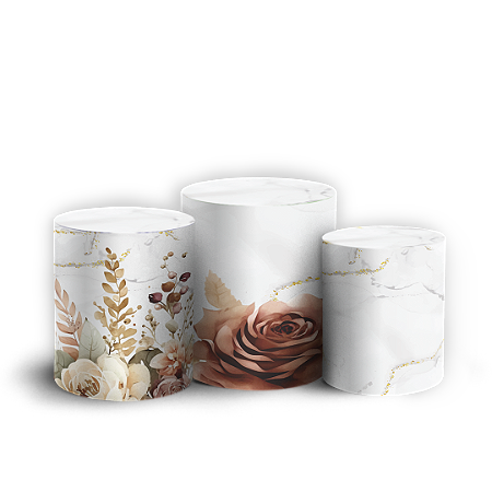 Capas Trio Cilindro Sublimado Vest Facil - Dia Da Mulher