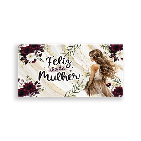 Capa Painel Retangular Sublimado - Dia Da Mulher