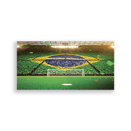 Capa Painel Retangular Sublimado - Futebol Brasil