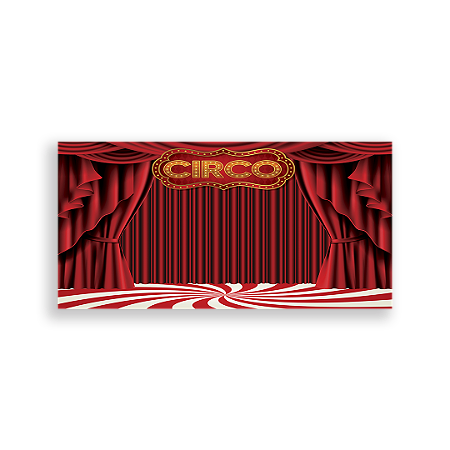 Capa Painel Retangular Sublimado - Circo