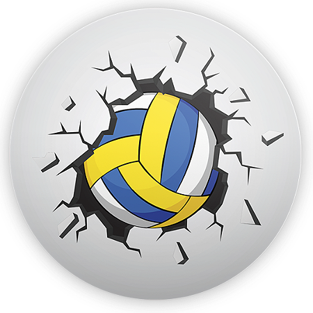 Capa Painel Redondo Sublimado - Vôlei