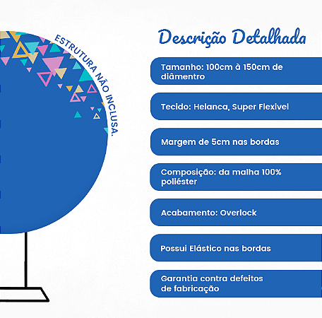 Capa Painel Redondo Sublimado - Girassol Floral