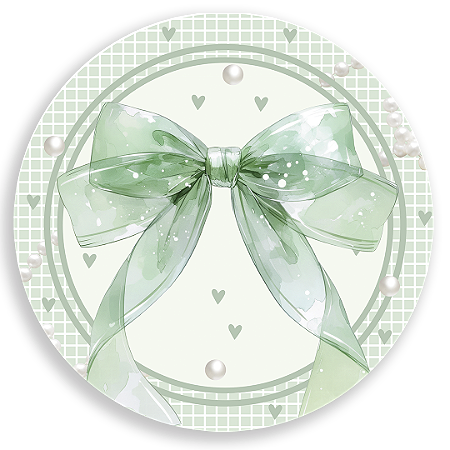 Capa Mini Painel Sublimado - Laços Verde