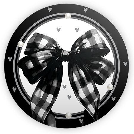 Capa Mini Painel Sublimado - Laços Preto