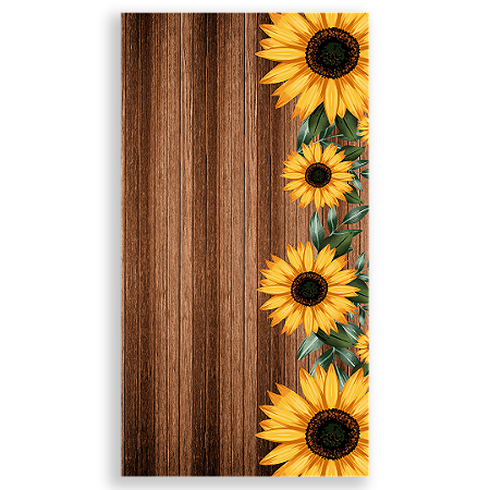 Capa Faixa Lateral Sublimado - Girassol Floral