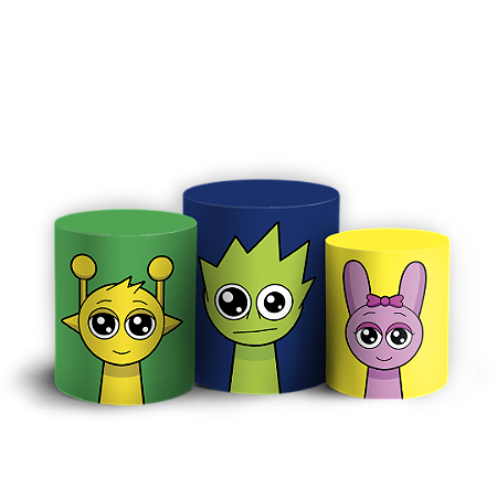 Capas Trio Cilindro Sublimado Vest Facil - Sprunki