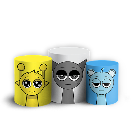 Capas Trio Cilindro Sublimado Vest Facil - Sprunki