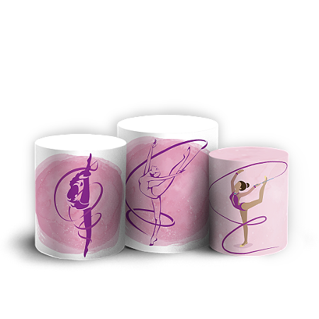 Capas Trio Cilindro Sublimado Vest Facil - Ginástica