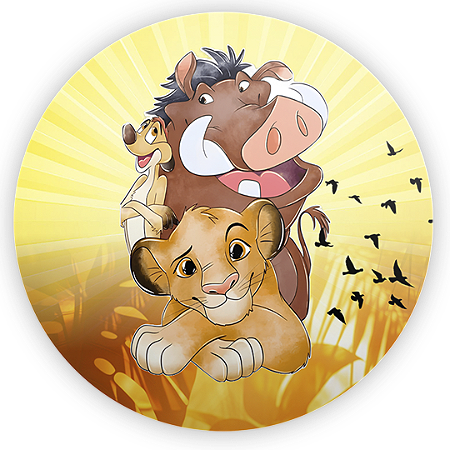 Capa Mini Painel Sublimado - Rei Leão