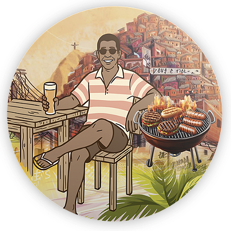 Capa Mini Painel Sublimado - Boteco Zeca