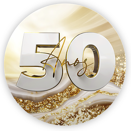Capa Mini Painel Sublimado - 50 Anos