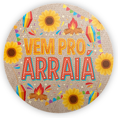 Capa Mini Painel Sublimado - Festa Junina