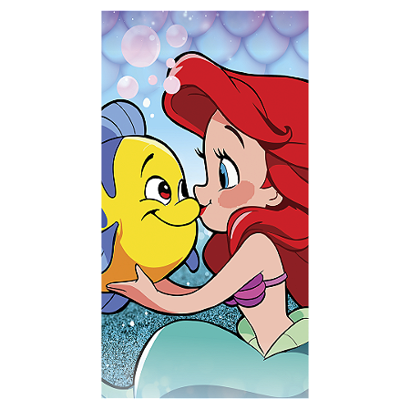 Capa Faixa Lateral Sublimado - Princesa Ariel