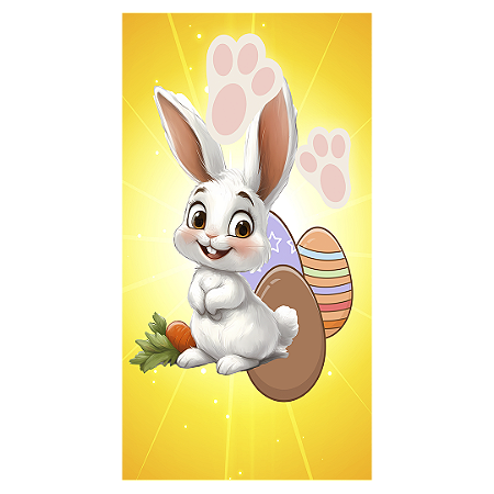 Capa Faixa Lateral Sublimado - Pascoa