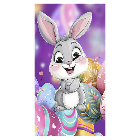 Capa Faixa Lateral Sublimado - Pascoa