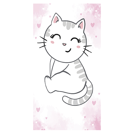 Capa Faixa Lateral Sublimado - Gatinha