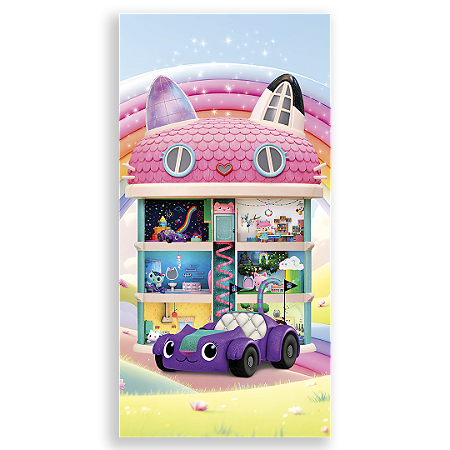 Capa Faixa Lateral Sublimado - Casa Mágica da Gabby