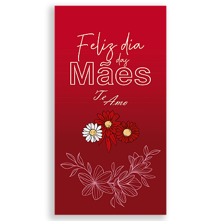 Capa Faixa Lateral Sublimado - Dia das Mães