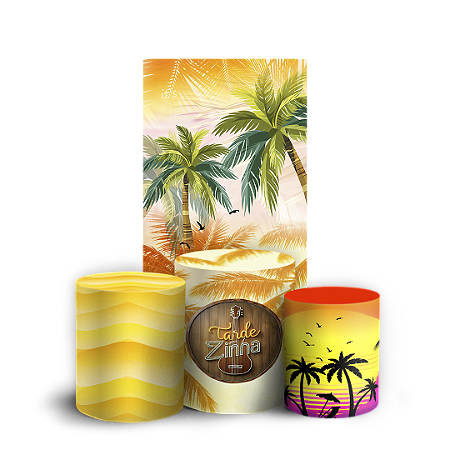 Capas Faixa Lateral e Trio Cilindro Sublimado Vest Facil - Tardezinha