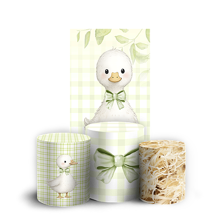 Capas Faixa Lateral e Trio Cilindro Sublimado Vest Facil - Patinhos