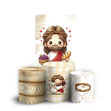 Capas Faixa Lateral e Trio Cilindro Sublimado Vest Facil - Pascoa