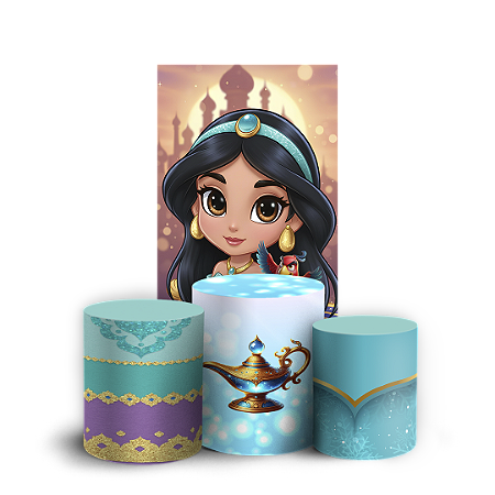 Capas Faixa Lateral e Trio Cilindro Sublimado Vest Facil - Jasmine