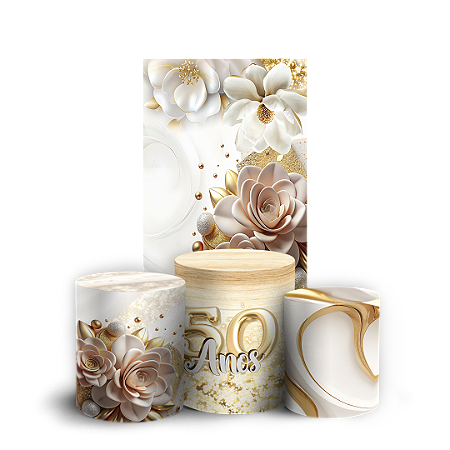 Capas Faixa Lateral e Trio Cilindro Sublimado Vest Facil - 50 Anos