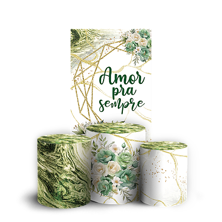 Capas Faixa Lateral e Trio Cilindro Sublimado Vest Facil - Dia das Mães