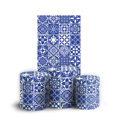 Capas Faixa Lateral e Trio Cilindro Sublimado Vest Facil - Grécia