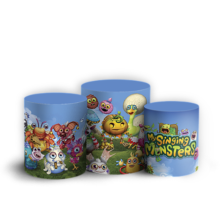 Capas Trio Cilindro Sublimado Vest Facil - My Singing Monsters