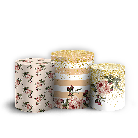 Capas Trio Cilindro Sublimado Vest Facil - Dia das Mães