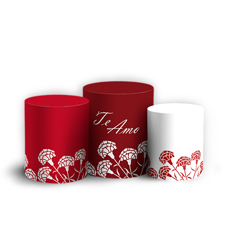 Capas Trio Cilindro Sublimado Vest Facil - Dia das Mães