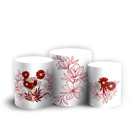 Capas Trio Cilindro Sublimado Vest Facil - Dia das Mães