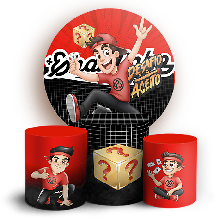 Capas Painel Redondo e Trio Cilindro Sublimado - Enaldinho