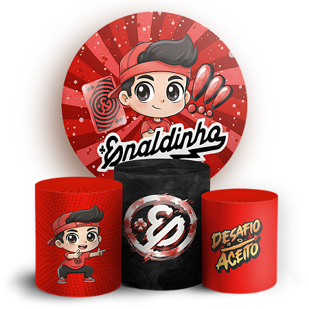 Capas Painel Redondo e Trio Cilindro Sublimado - Enaldinho