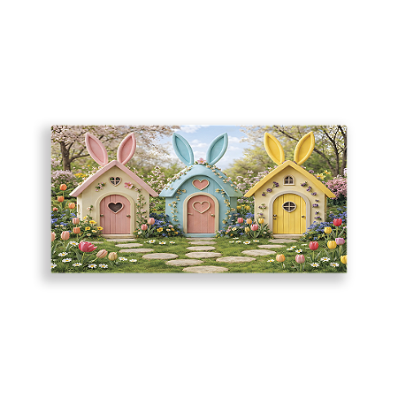 Capa Painel Retangular Sublimado - Páscoa