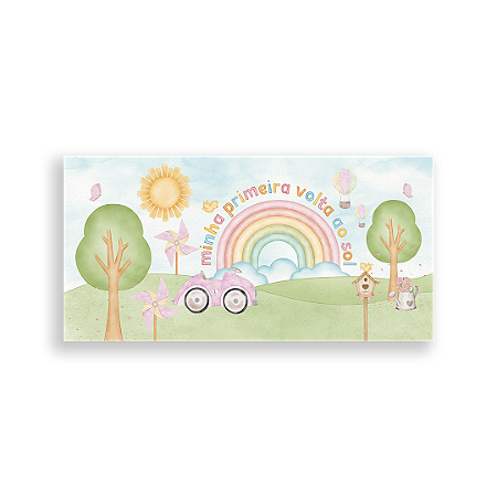 Capa Painel Retangular Sublimado - Primeira Volta ao Sol