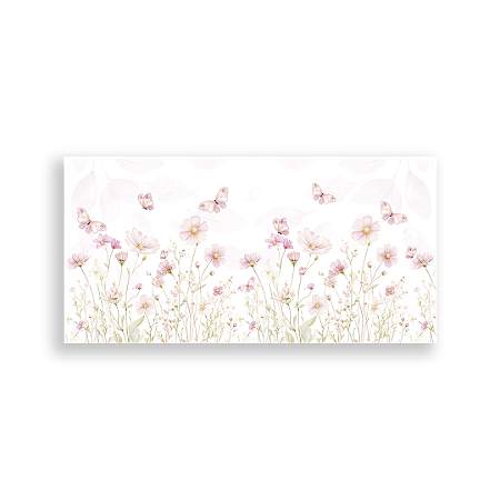 Capa Painel Retangular Sublimado - Jardim Rosa