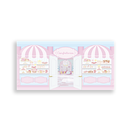 Capa Painel Retangular Sublimado - Confeitaria