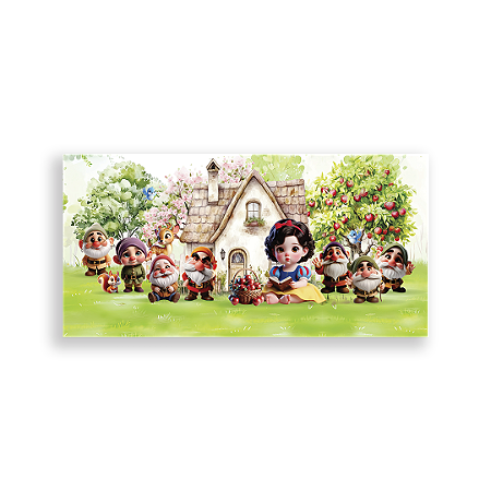 Capa Painel Retangular Sublimado - Branca de Neve