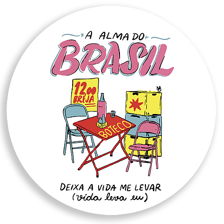 Capa Painel Redondo Sublimado - Brasilidade