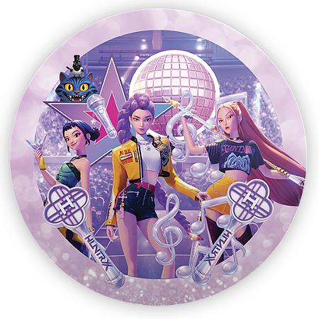 Capa Painel Redondo Sublimado - K-Pop