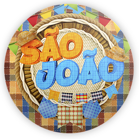 Capa Mini Painel Sublimado - Festa Junina