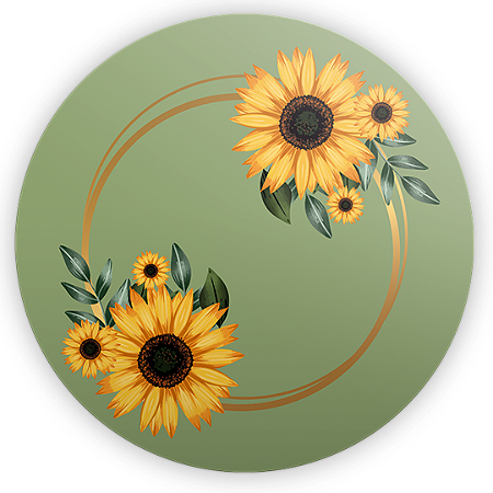 Capa Mini Painel Sublimado - Girassol Floral