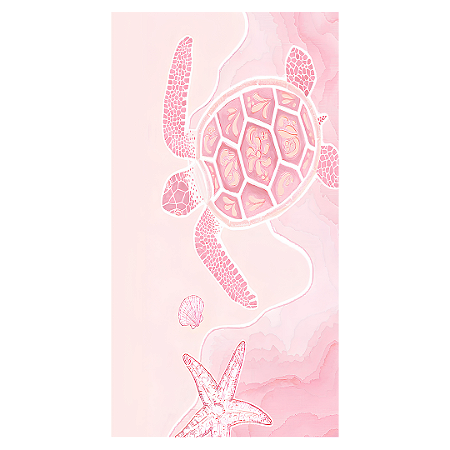 Capa Faixa Lateral Sublimado - Fundo do Mar Conchas