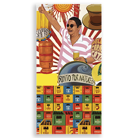 Capa Faixa Lateral Sublimado - Brasilidade