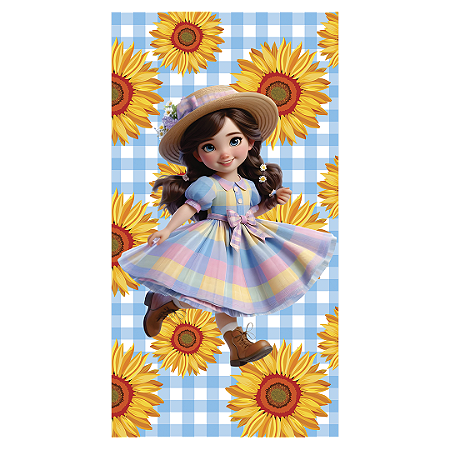 Capa Faixa Lateral Sublimado - Festa Junina